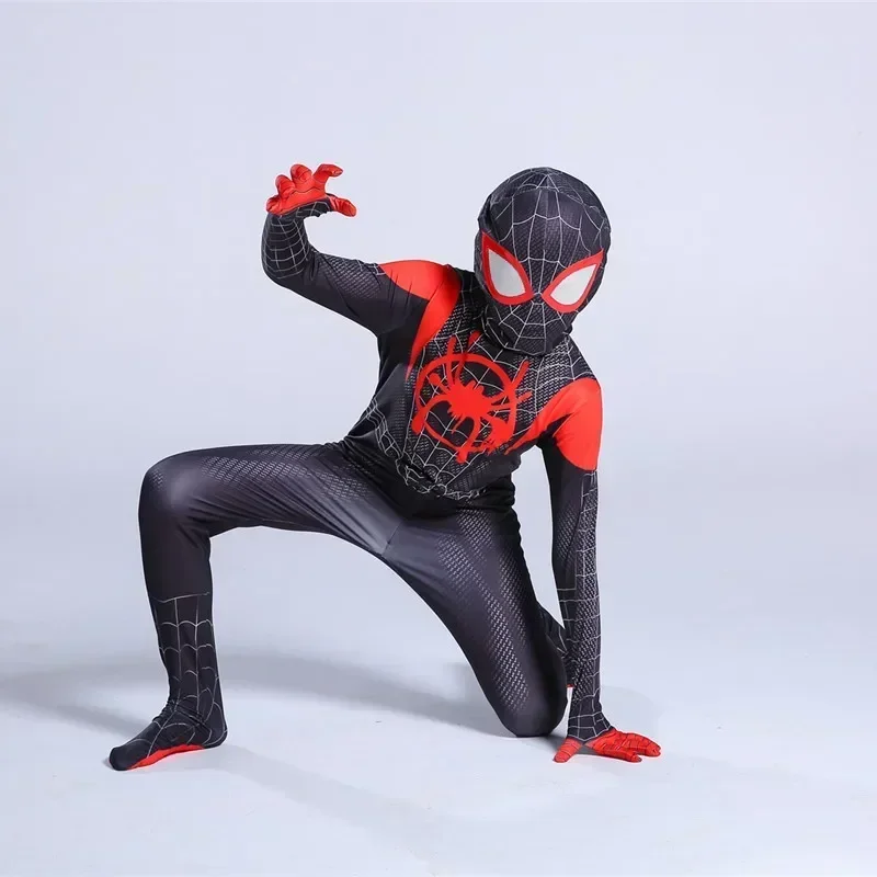 Kids Costume Superhero Spider Costume Bodysuit for Kids Spandex Zentai Halloween  Mann Cosplay Jumpsuit 3D Style