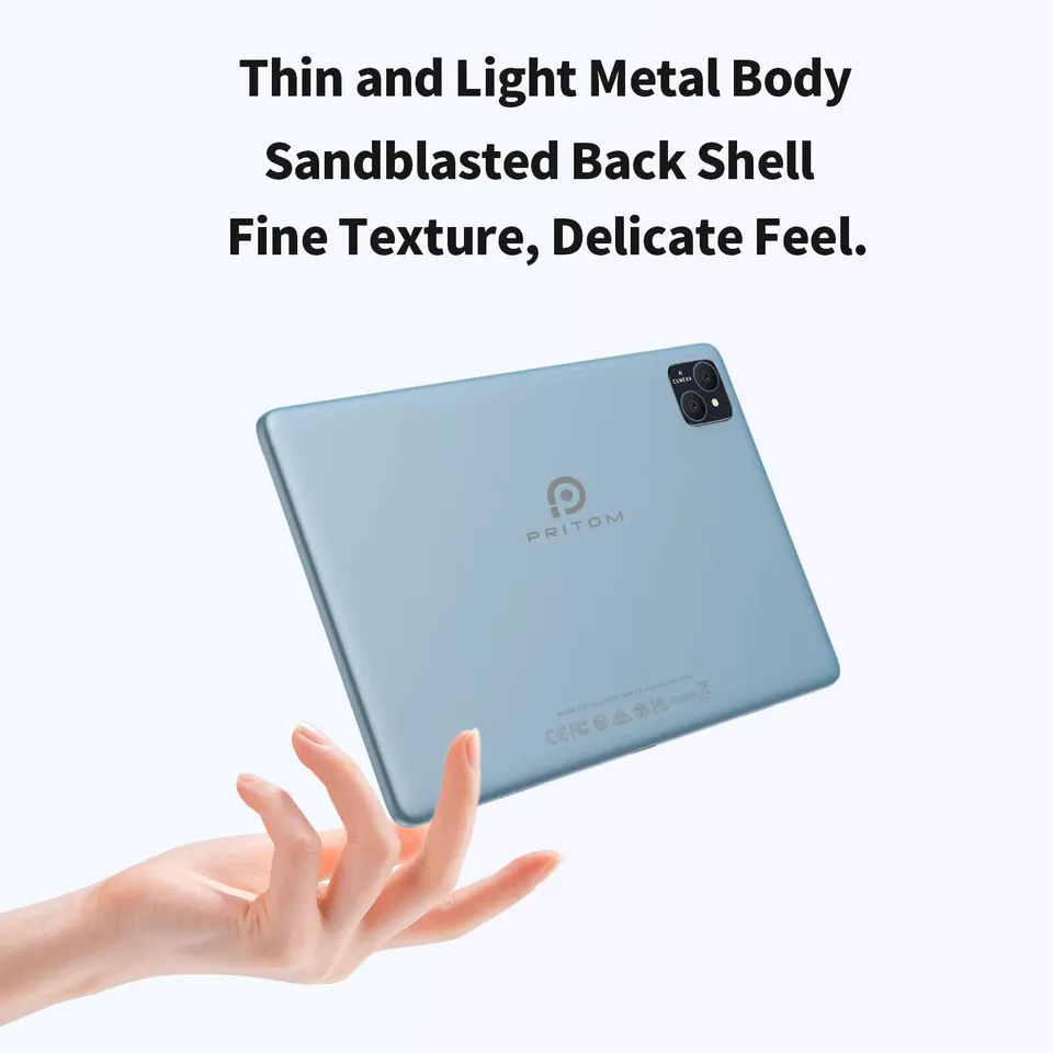 PRITOM TAB11 Android 14 タブレット、10 インチ、オクタコア、5G