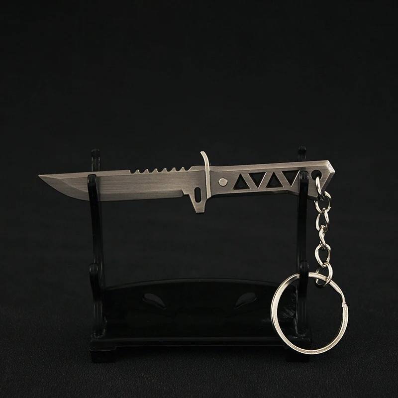 Valorant Weapon Xenohunter Melee 9cm Weapon Keychain Knife Model Reaver Metal Game Peripheral Samurai Sword Gifts Toys for Boys