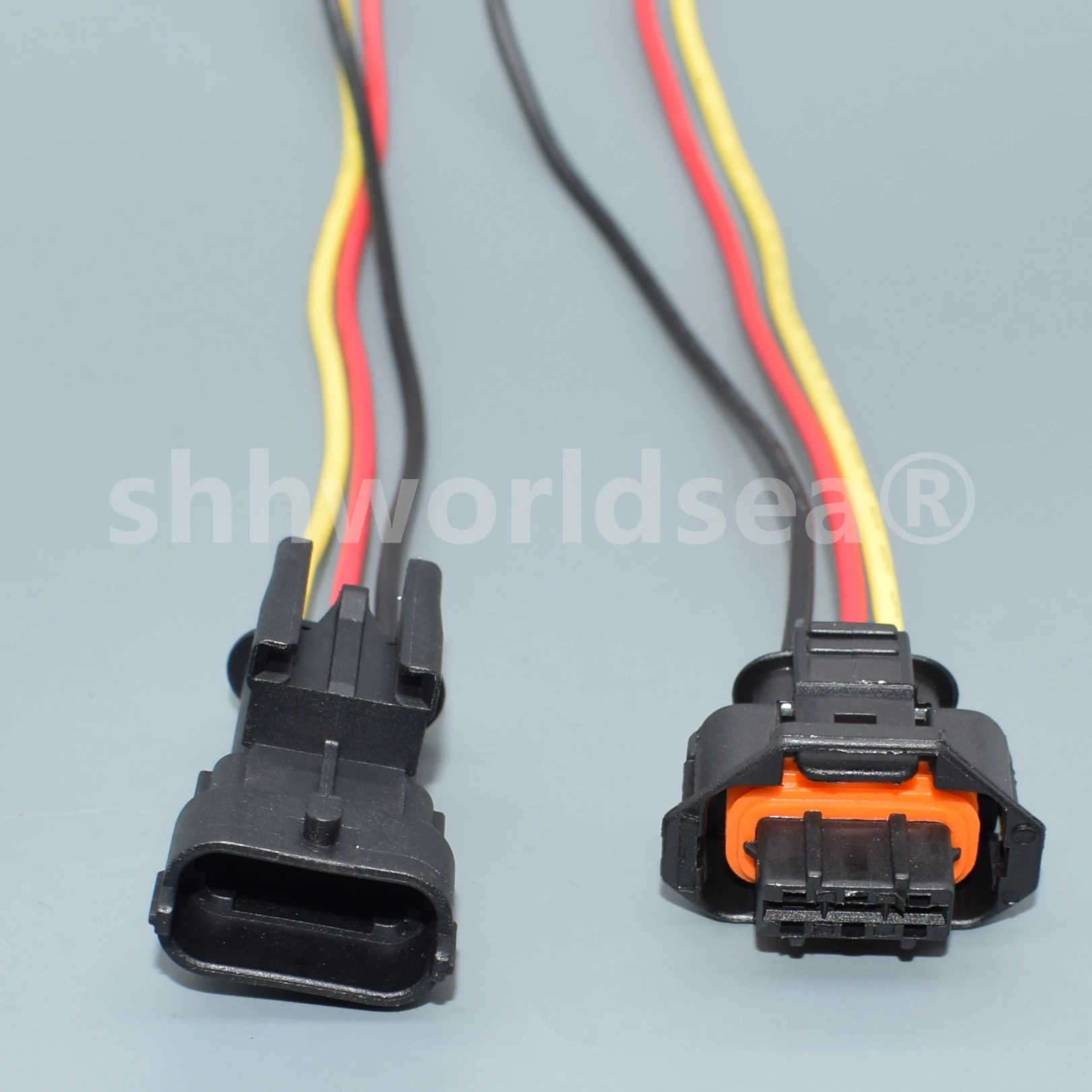 shhworldsea 3 Pin Auto Sensor Connector Diesel Injection Pump Use 