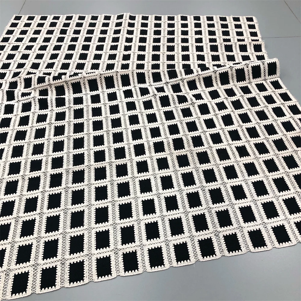 Spitzenstoff Hohe Qualität 2026 Wasserlösliche Spitze Bestickte Modische Weiche Spitze 5 Yards – Detail 14