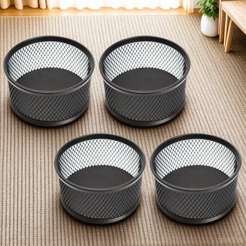4Pcs 종이 클립 메쉬 홀더 신뢰할 수 있는 책상 정리함 종이 클립 핀 손톱 보..