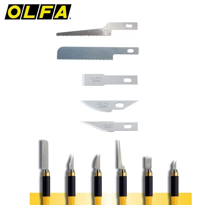 OLFA KB4-R/5 for AK-4 Replacement Blade Flat End Saw Blade Hand Engraved Knife Model Reserve craft knives craft cutter tool