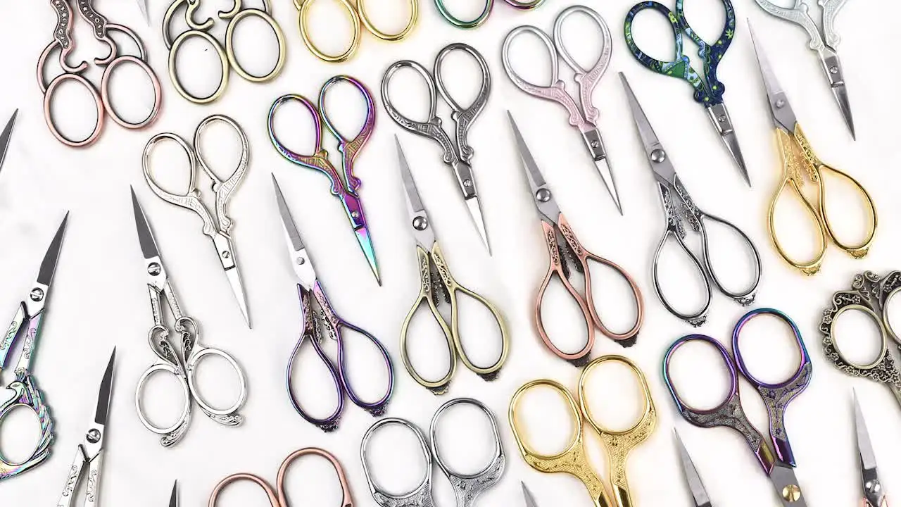 Forbici Vintage A Forma Di Gru In Acciaio Inossidabile | Oro Rosa, 11,5 Cm, Per Cucito, Ricamo E Artigianato