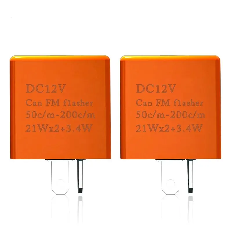 Motorcycle Flasher Relay 2Pin Motorcycle LED Flasher Relay Adjustable Frequency of Turn Signal Blinker Indicator Flasher Relays For Motorbike Accessories