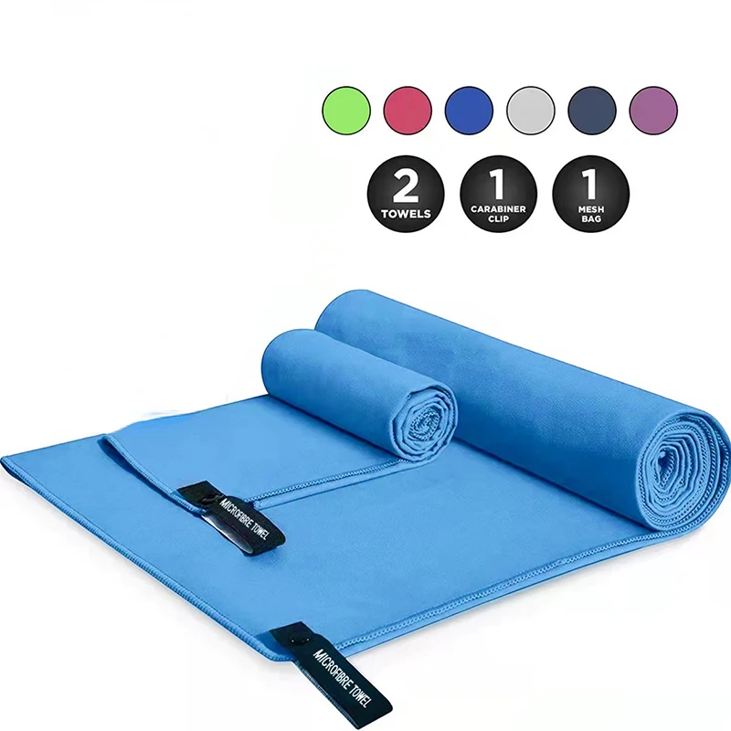 Exercise Towel Sport Microfiber Quick Dry Pocket Towel Portable Ultralight Absorbent Large for Swimming Fitness Yoga Beach