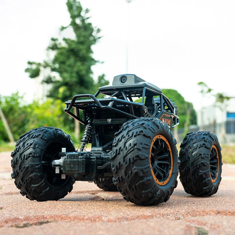 1/18 RC카 Hd 카메라 합금 리모컨 트럭 앱 제어 4Wd 오프로드 차량 전기 장난감, 남아용 어린이 선물