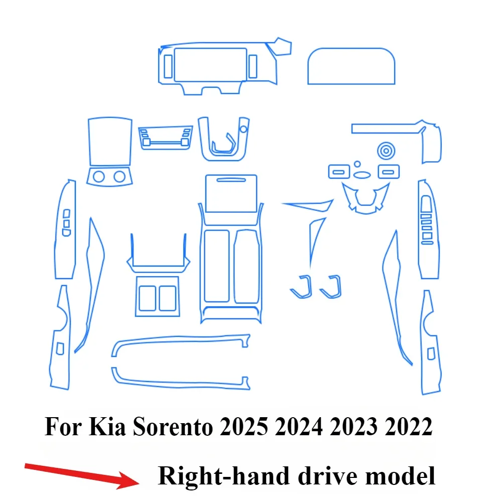 Pellicola Protettiva GAFAT Per Kia Sorento MQ4 2025-2026, Display 12.3" Con Navigatore, Anti-graffio 6H E Trasparenza Al 99.9%