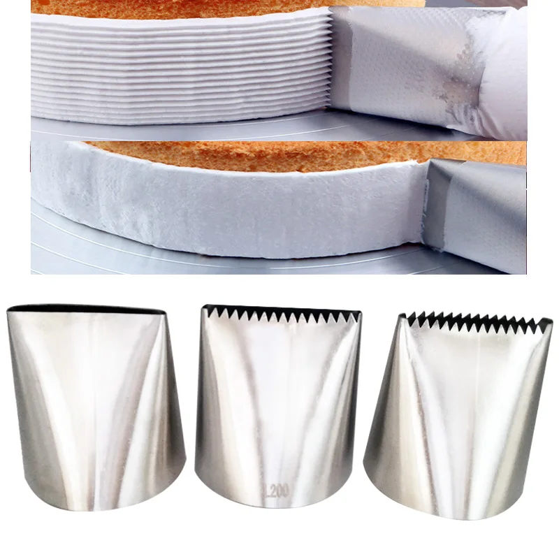 1Pc Extra Large Stainless Steel Nozzle Icing Piping Nozzles Cream Cake Decorating Tools Pastry Tip Fondant Baking Accessories cake decorating tip set cake icing nozzles baking nozzle set cake decorating nozzle set
