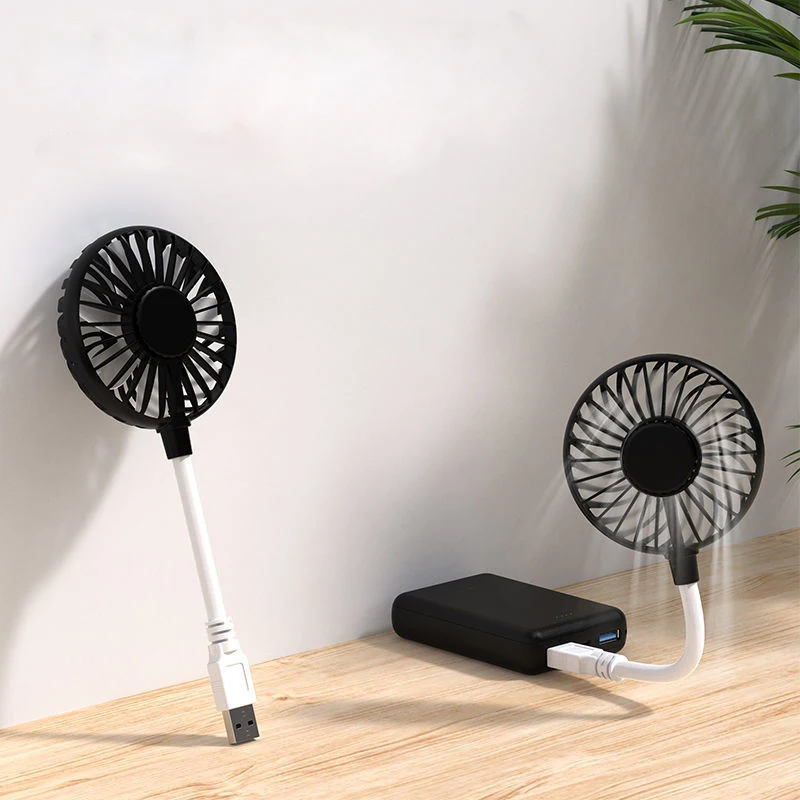 

USB Mini Fan Handy Rechargeable Folding Fan Unpowered Wireless Portable Outdoor Neck Ventilation Fans Silent Mobile Air Cooler