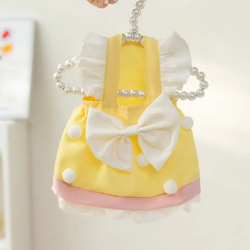 

Spring Summer Pet Clothes Kitten Puppy Cute Princess Dress Small and Medium-sized Dog Cake Skirt Big Bow Chihuahua Yorkshire