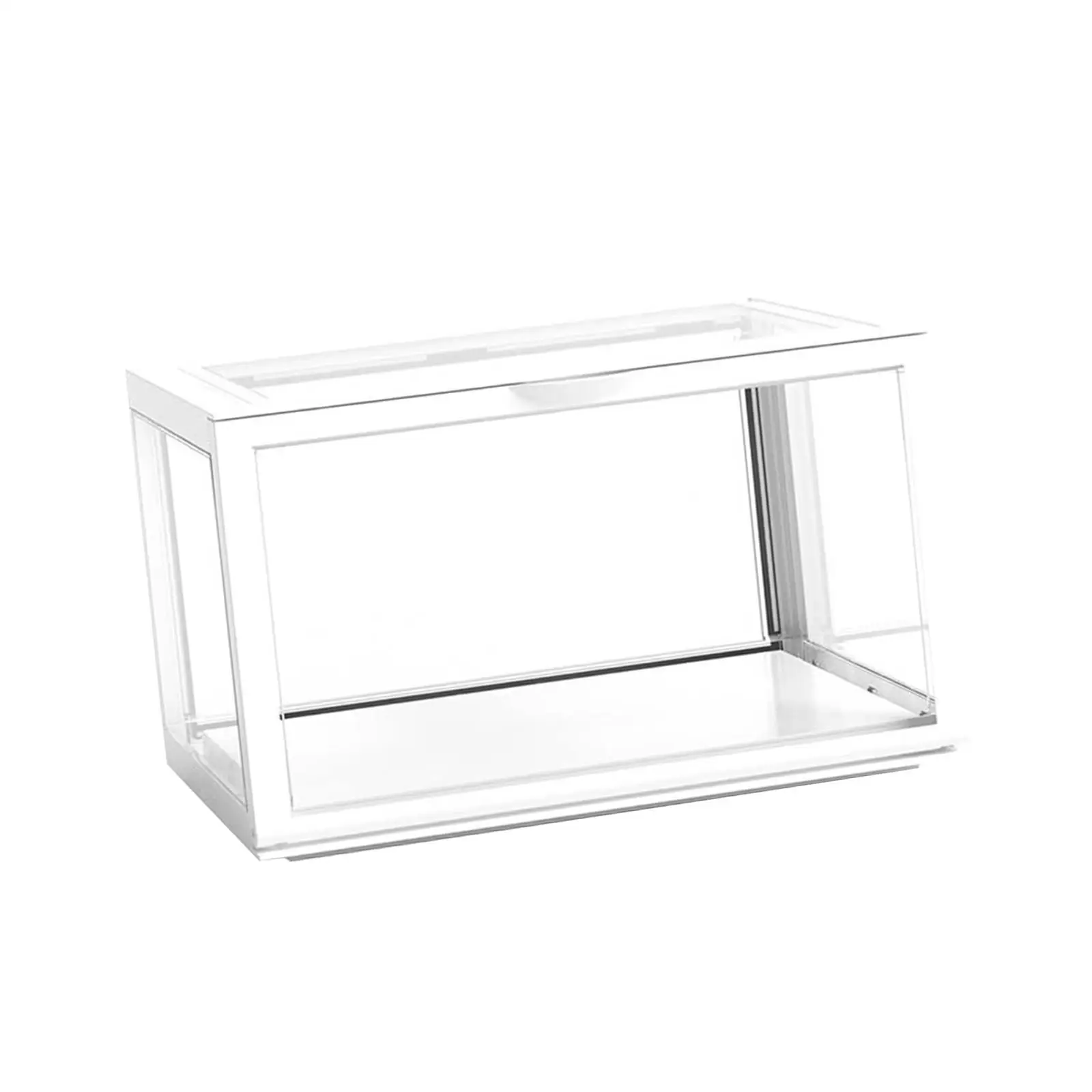 Clear Acrylic Diecast Model Car Display Case with Shelves 1:18 Scale - 3 Shelves / Clear Back Table Top