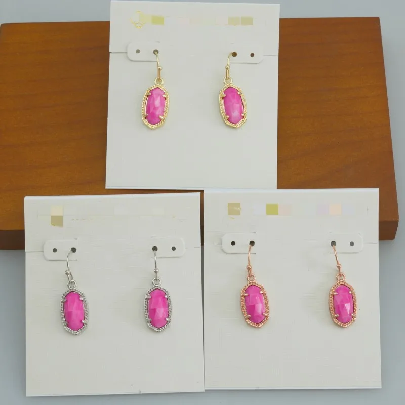 YEEVAA Geometric Rosy Red Shell Drop Dangle Earrings, Fashion Jewelry, Unique Gifts 2