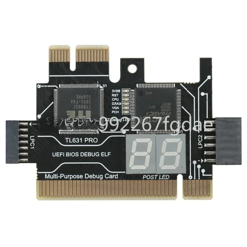 TL631 프로 범용 노트북 및 PC PCI PCI-E 미니 PCI-E LPC 마더보드 진단 분석기 테스터 디버그 카드