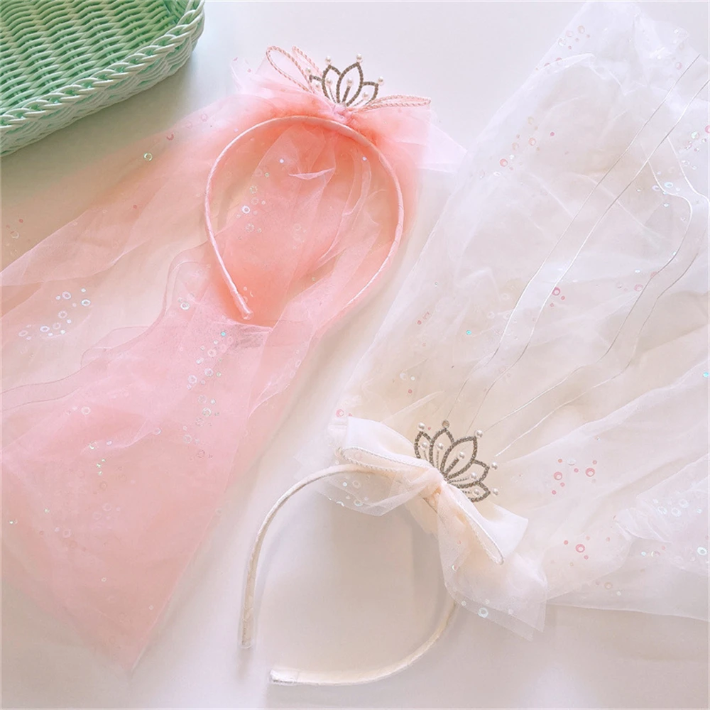 

Модная Блестящая лента для волос в виде короны, милая Женская лента для волос на день рождения, аксессуар для волос в комплекте для макияжа, Детские аксессуары для волос