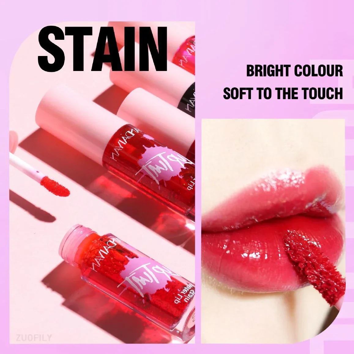 Fruchtsaft-Lippenstift, flüssiger Lippenstift und Rouge in einem, wasserfest, langanhaltend, für Lippen und Wangen, 1 Stück_voghion.com