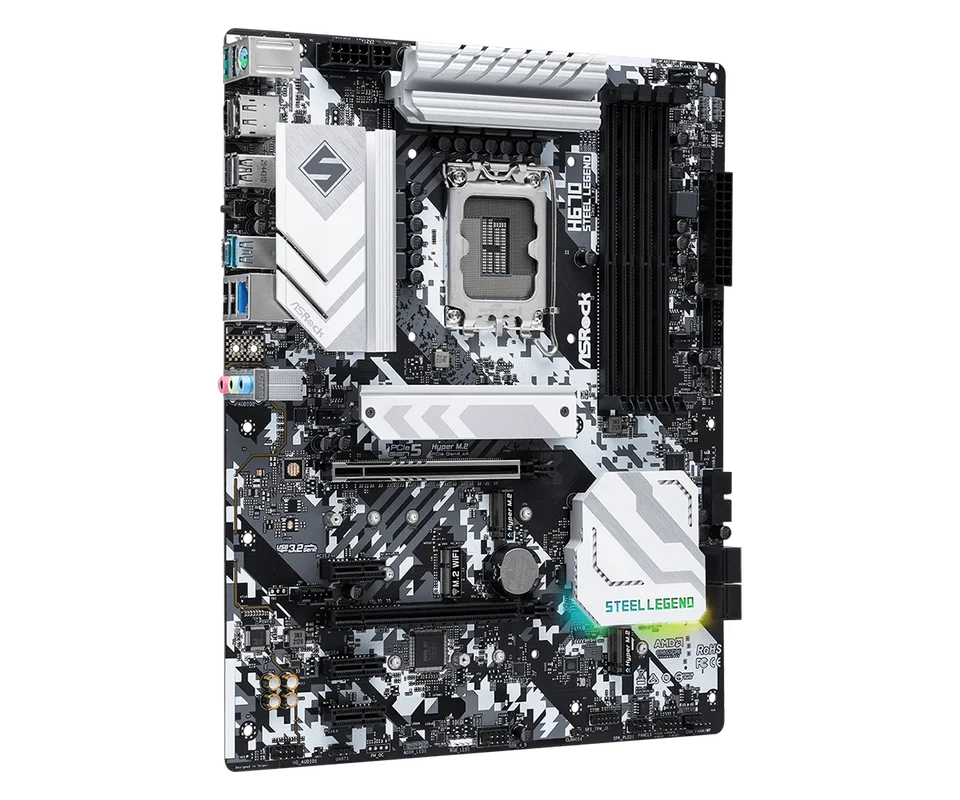 Asrock-スチールレジェンド-マザーボード,Intel h670,lga1700