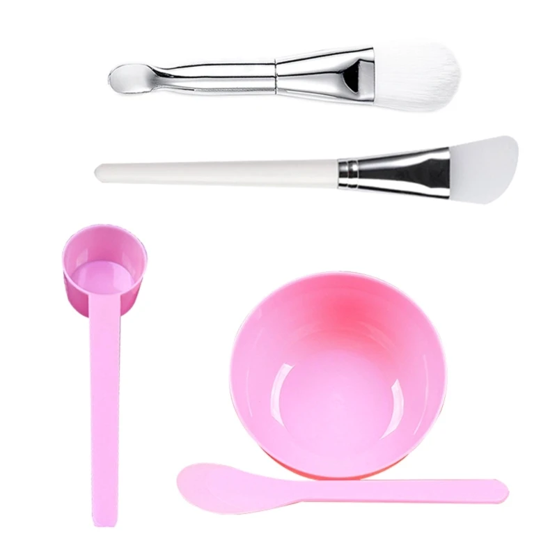 Set Ciotole Per Miscelazione Maschera Per Viso Pennello Per Maschera In Silicone Pennelli Per Viso Morbidi Con Ciotola Per