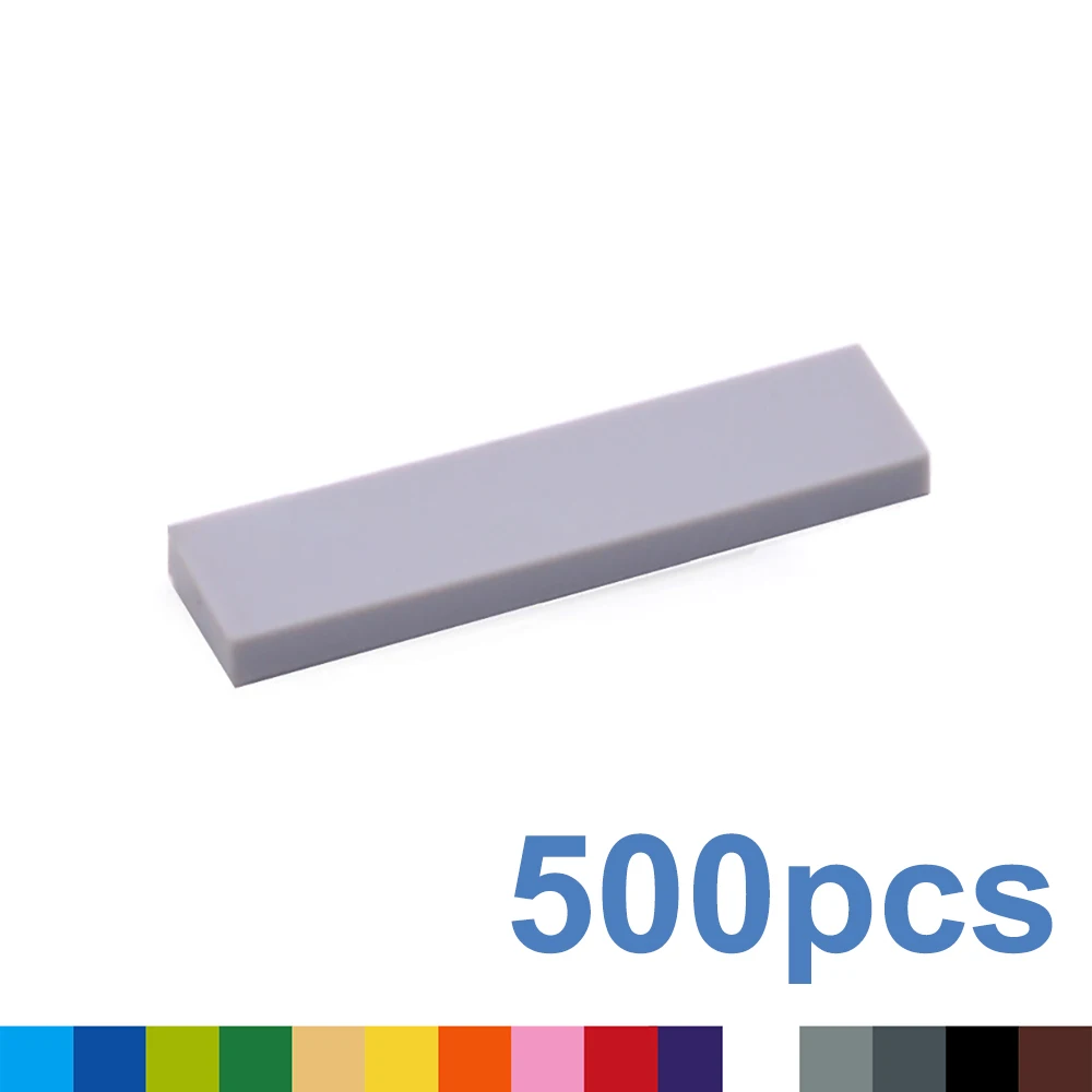 500 stücke DIY Bausteine glatt 1x4 Punkte dünne Figur Steine pädagogische kreative Größe kompatibel mit Spielzeug für Kinder