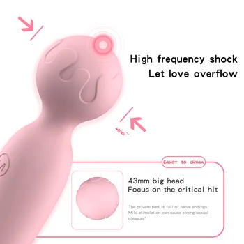 Women Mini AV Massage Vibrator Sex Toys for Women Pocket Pussy Toy USB Charging Vibradores 3