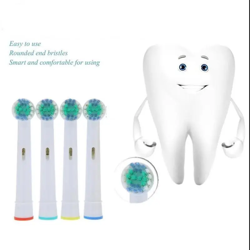 Toothbrush Replacement Heads 4&times;Replacement Brush Heads For Oral-B Electric Toothbrush Fit Advance Power/Pro Health/Triumph/3D Excel/Vitality Precision Clean