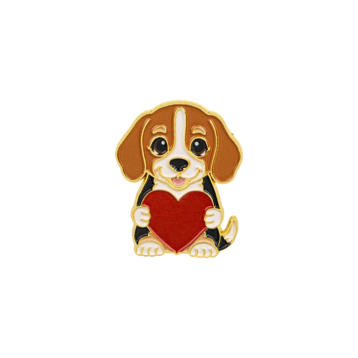 Charming Cartoon Animal Enamel Pin Brooch - Adorable Puppy Otter Design for Backpacks and Clothing Accessories