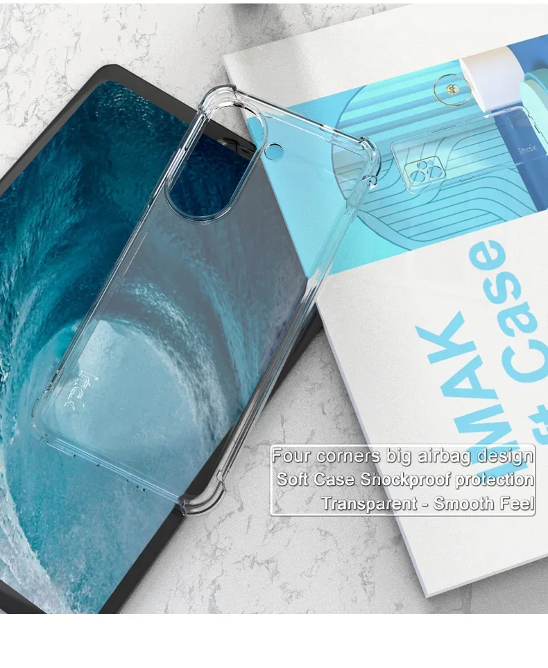 IMAK Shockproof Clear Slim Silicone Case - Transparent Protective Cover