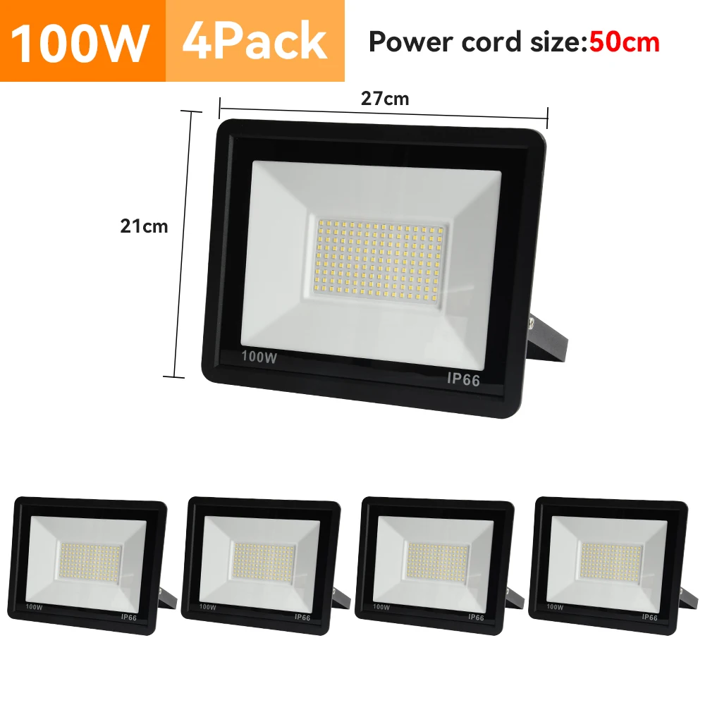 4PCS 6PCS LED floodlight reflector led Outdoor floodlight Can be used for terrace, building facade, courtyard, garden High lumen