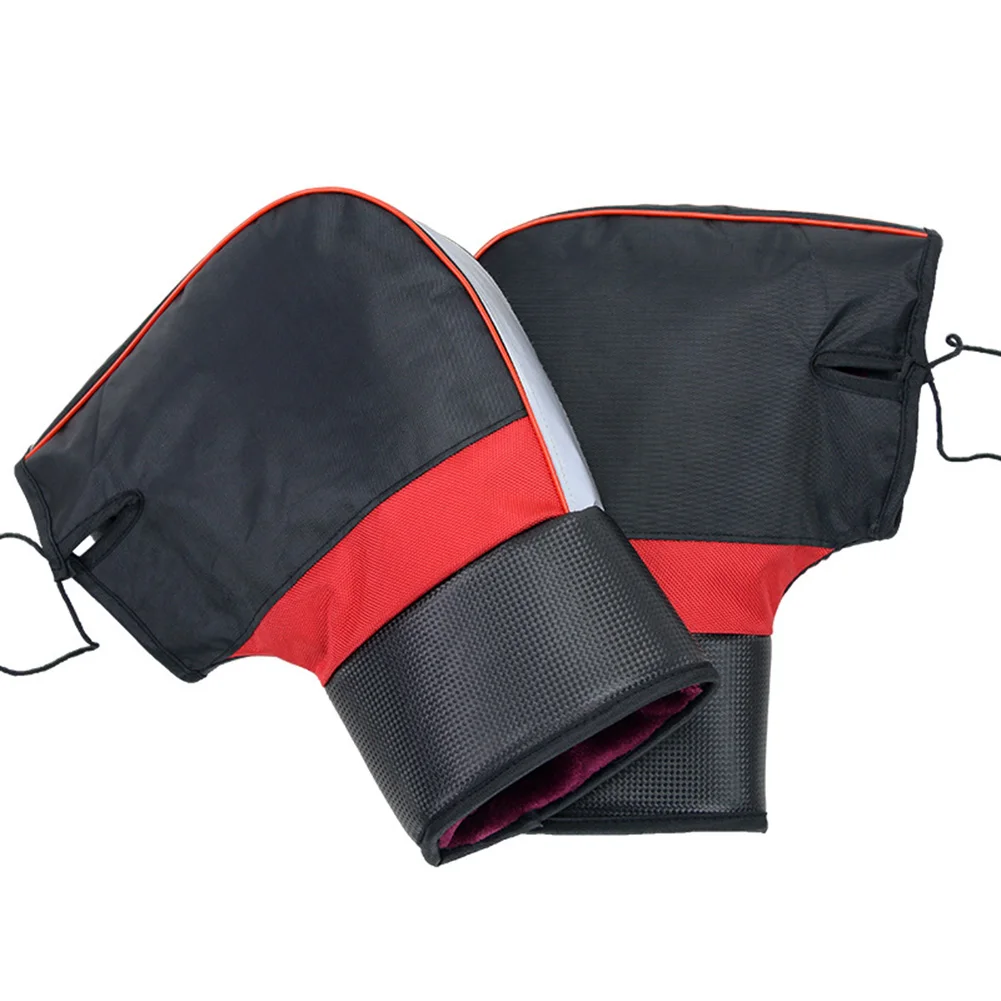 Motorcycle Handlebar Gloves Winter Handlebar Gloves Coldproof Handlebar Mittens Soft Bar Warmer Covers for Motorcycle Scooter 4