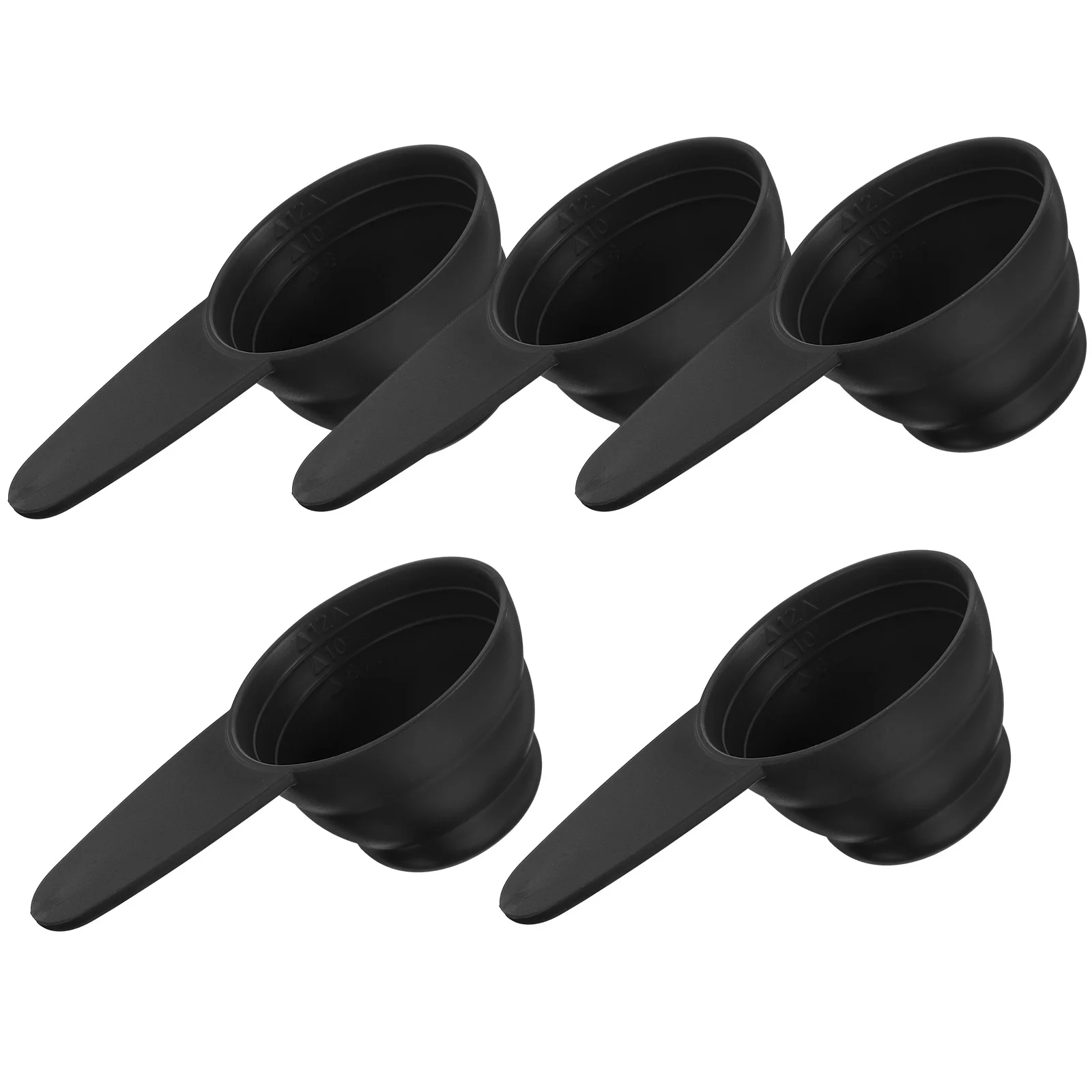 

Measuring Coffee Scoop Plastic Measuring Spoons Short Handle Tablespoon Tea Sugar Cereal Milk Flour Grains Black