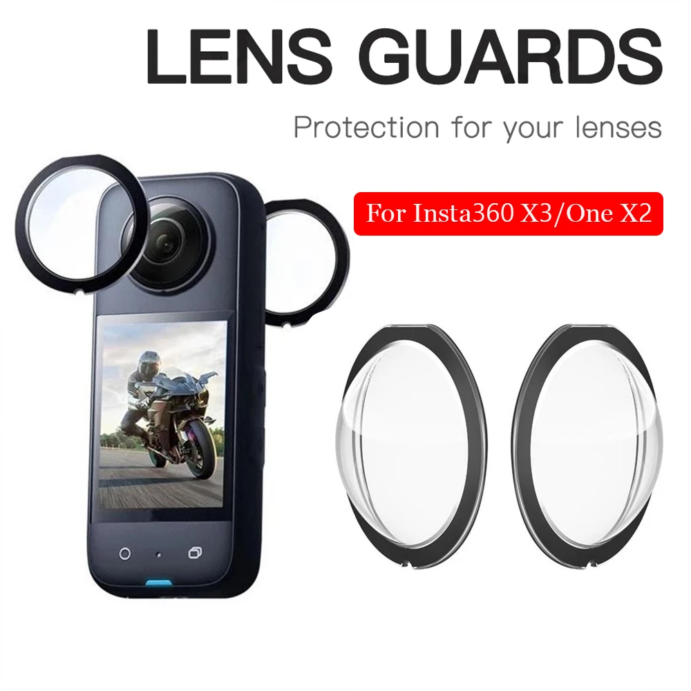 

For Insta360 X3 One X2 Lens Guards Anti-Scratch Ultra HD Sticky Protective Guard for Insta 360 One X3 Action cameras Accessories