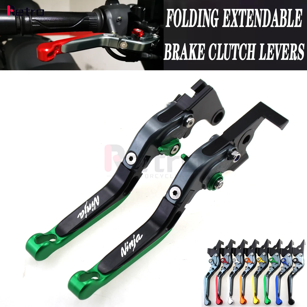 

Для KAWASAKI NINJA 125 NINJA 300R NINJA 250R NINJA 250SL NINJA 400 EX250R мотоциклетные Складные Выдвижные передние и задние тормозные рычаги