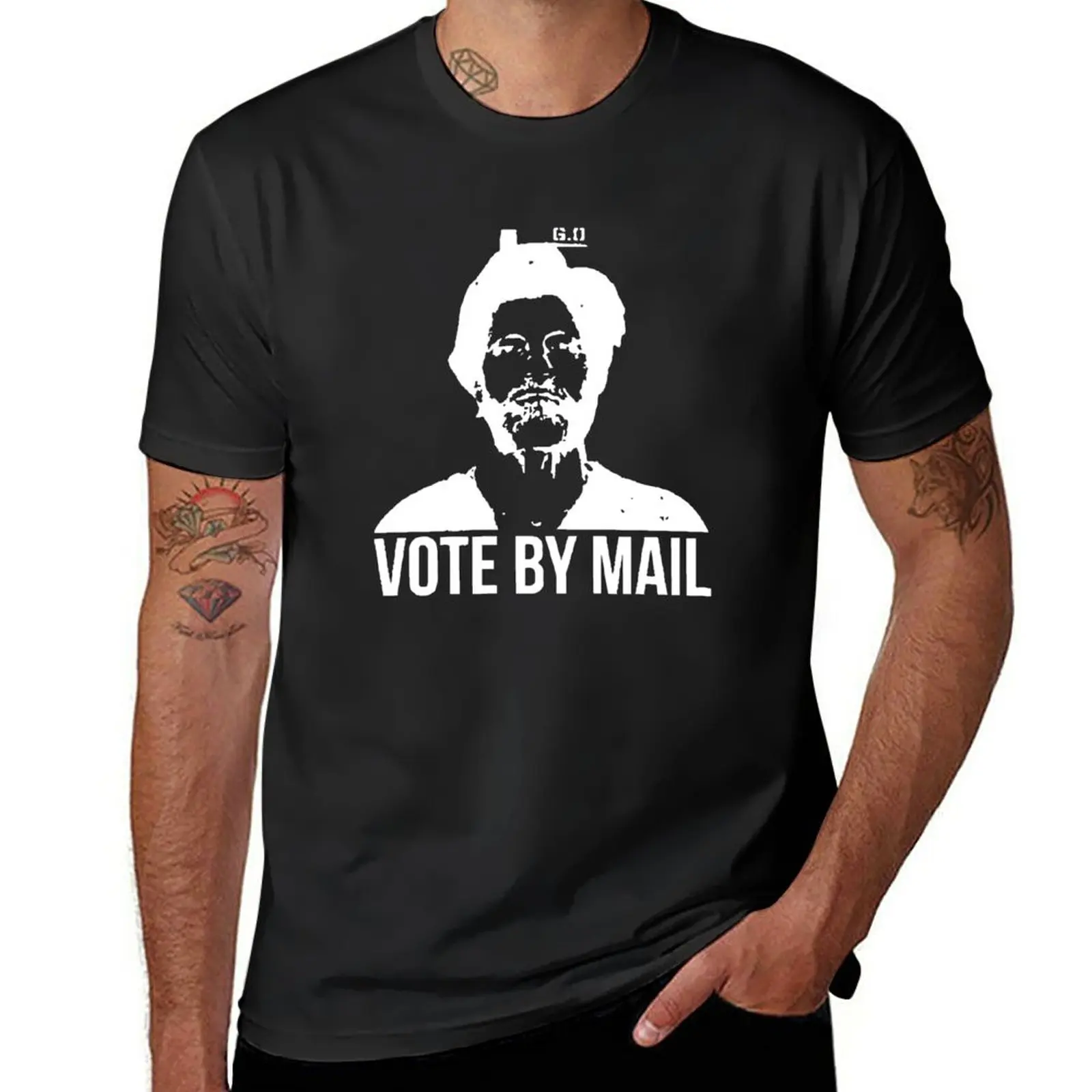 

New vote by mail funny T-Shirt Tee shirt vintage t shirt Men's cotton t-shirt