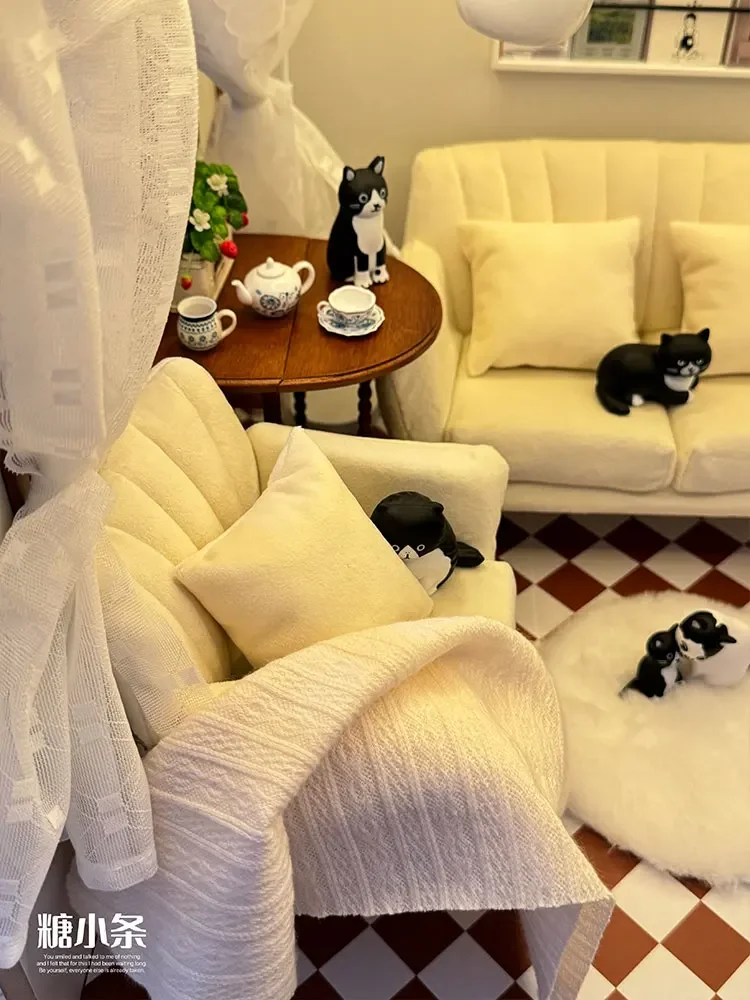 ブライス人形の椅子,家具のアクセサリー,ダブルソファ,毛布,bjd