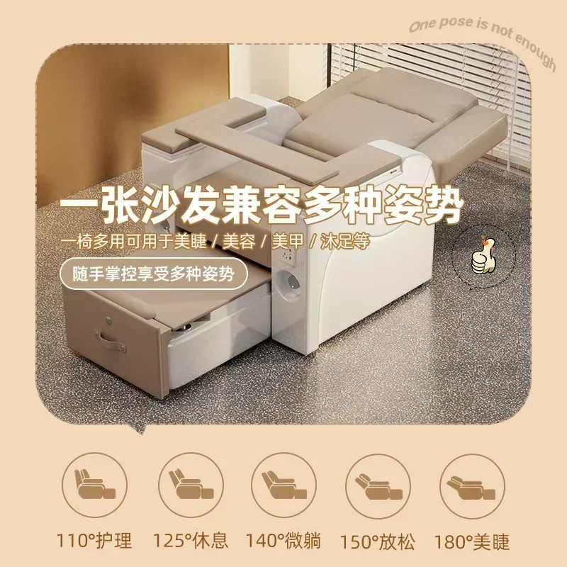 Pedicure Chair Electric Massage Eyelash Nail Salon Beauty Salon Nail Foot Therapy Sofa Multifunctional Foot Soaking Sofa