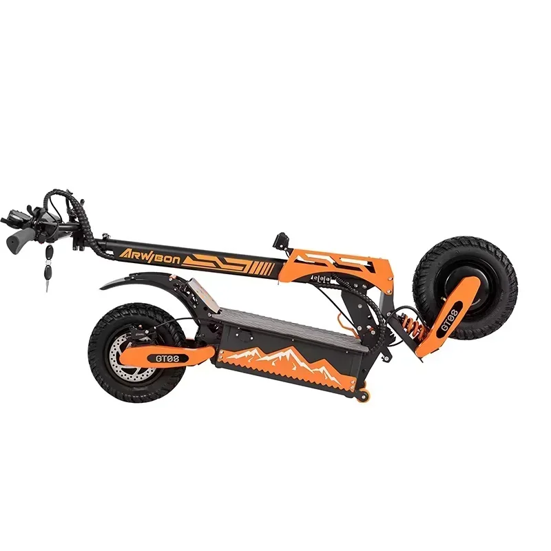 DT08 5600w Dual Motor Electric Scooter 60v 27ah Max Speed 75-80km/h Lcd Display 11 Inch Tyres Foldable