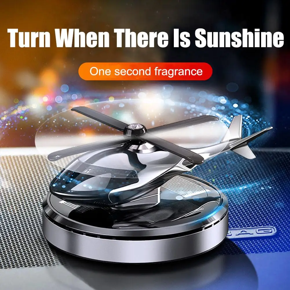 Kaufe 1 Set Solar Hubschrauber Auto Lufterfrischer Rotierender Propeller  Langlebiger Duft Deodorant Auto Aromatherapie Diffusor Flugzeug Ornament  Innenraum