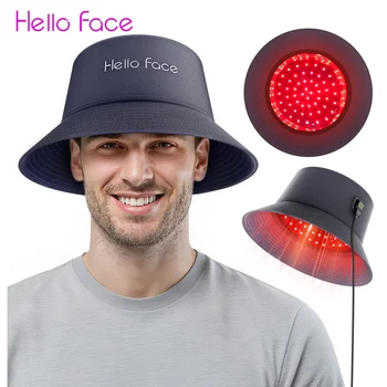 Red Light Therapy Hair Growth Bucket Hat T100 660nm&850nm 336Pcs LED