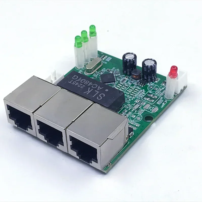 미니 PCBA 4/5 포트 네트워크 미니 이더넷 스위치 모듈, 10/100Mbps, 5V, 12V, 15V, 18V, 24V