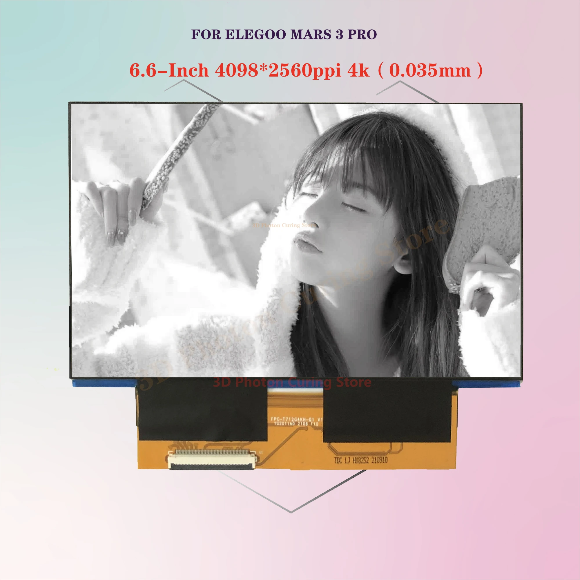 Schermo Monocromatico 4K Da 6.6 "Per Accessori E Componenti Per Stampanti 3D Elegoo Mars 3 Pro