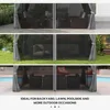 10' x 13' Patio Gazebo, Outdoor Gazebo Canopy Shelter with Netting and Curtains, Aluminum Frame for Garden, Lawn, Backy and Deck 6