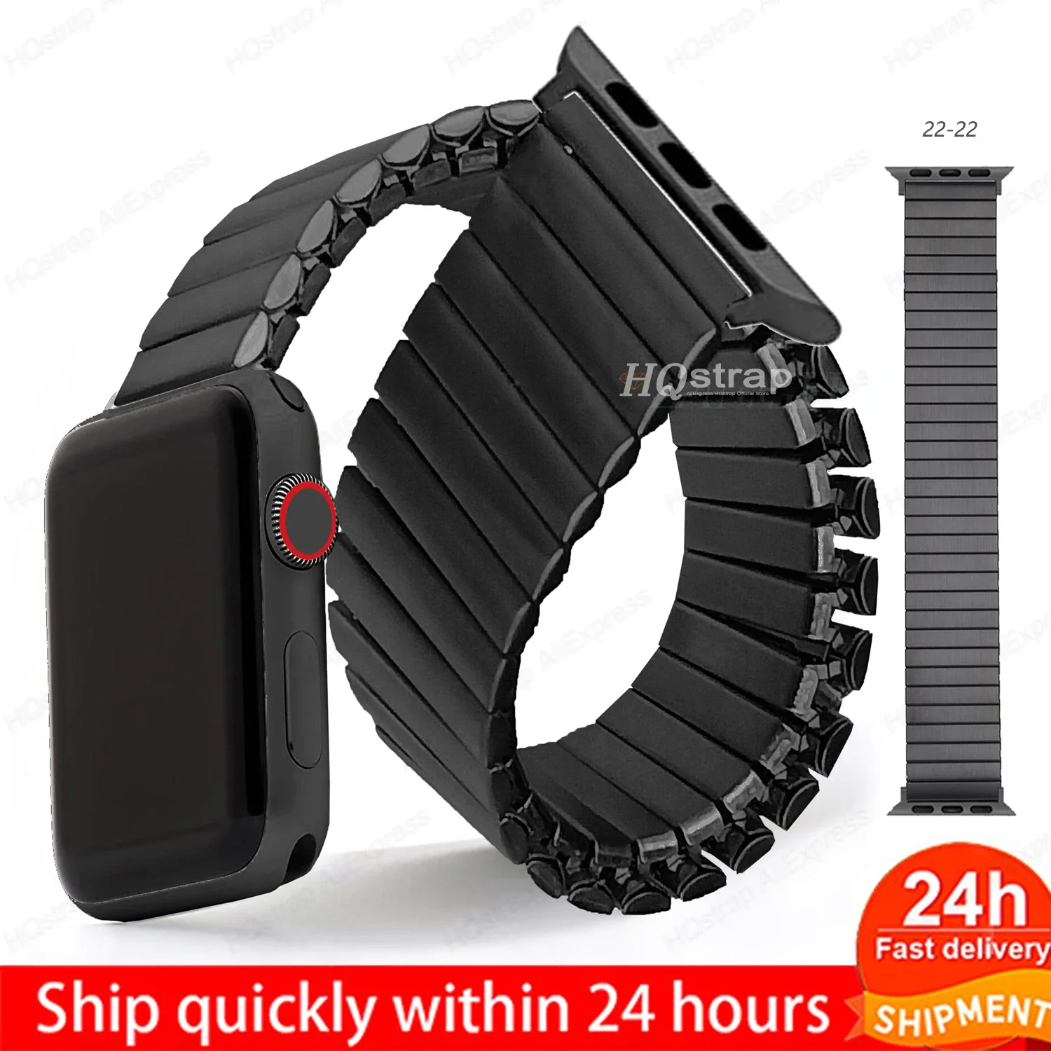 ตัวเลือกสินค้า สายรัดข้อมือสแตนเลสสตีลสำหรับ Apple Watch ทุกรุ่น