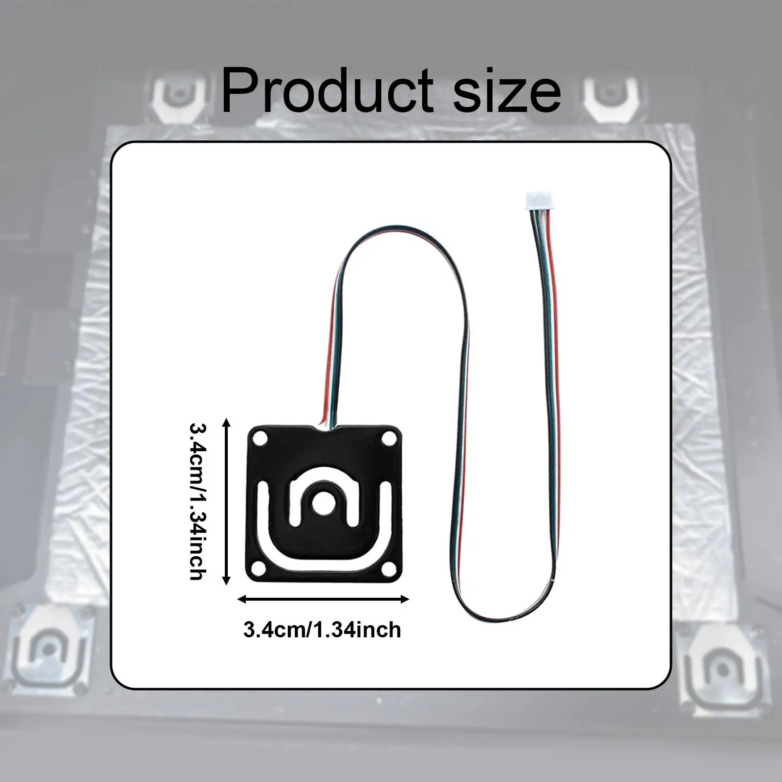 Hot Bed Pressure Sensor Strain Gauge Easy to Use Efficient for K1C/K1 Lightweight Compact 3D Printer Accessories Heat Resistance Hot Bed Pressure Sensor Strain Gauge Easy to Use Efficient for K1C/K1 Lightweight Compact 3D Printer Accessories Heat Resistance