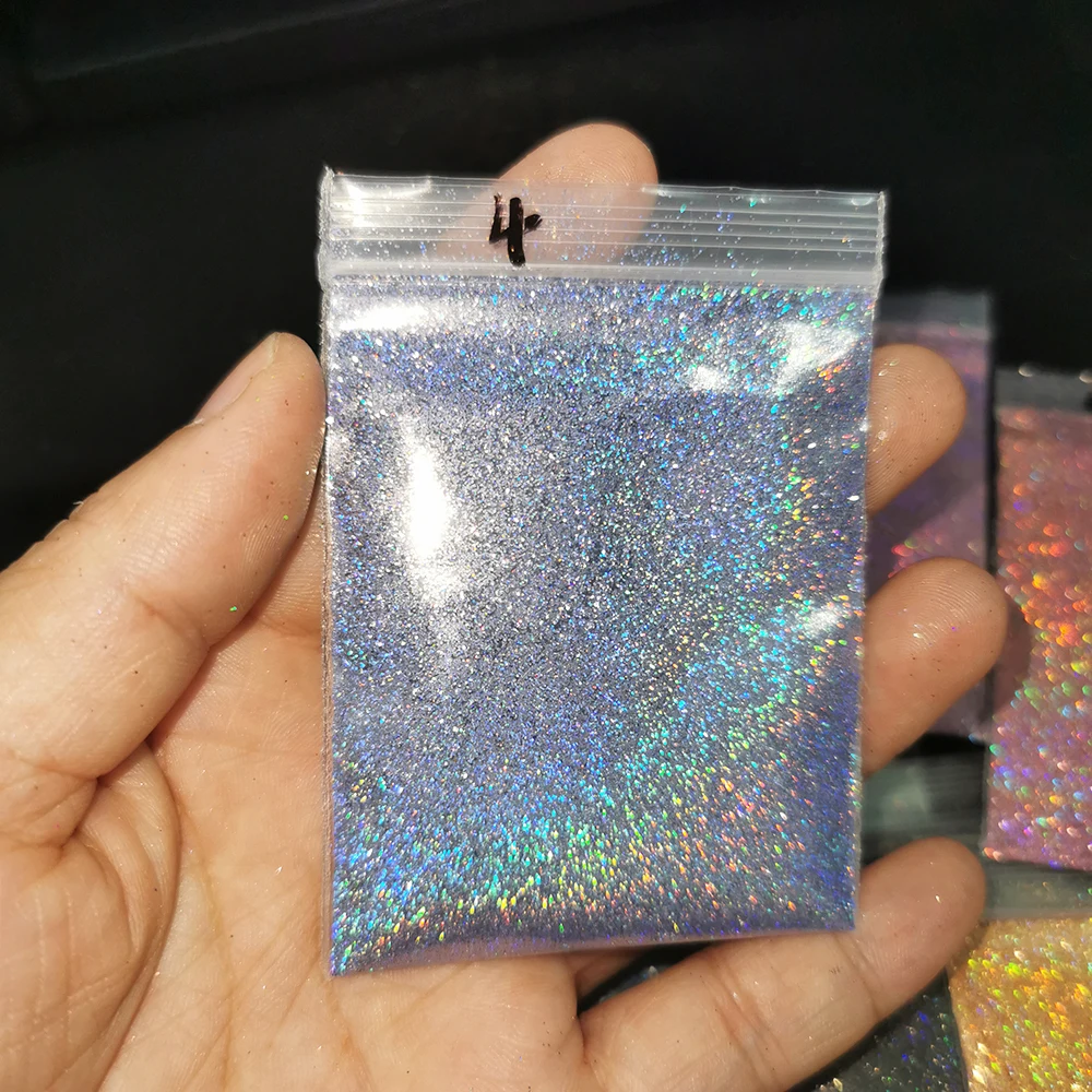 Laser Nail Powder Pigment 5g/Bag Gradient Nails Art Glitter Powder Holographic Laser Nail Glitter UV Polish Decoration nail powder nail pigment nail glitter nail decoration nail decorations
