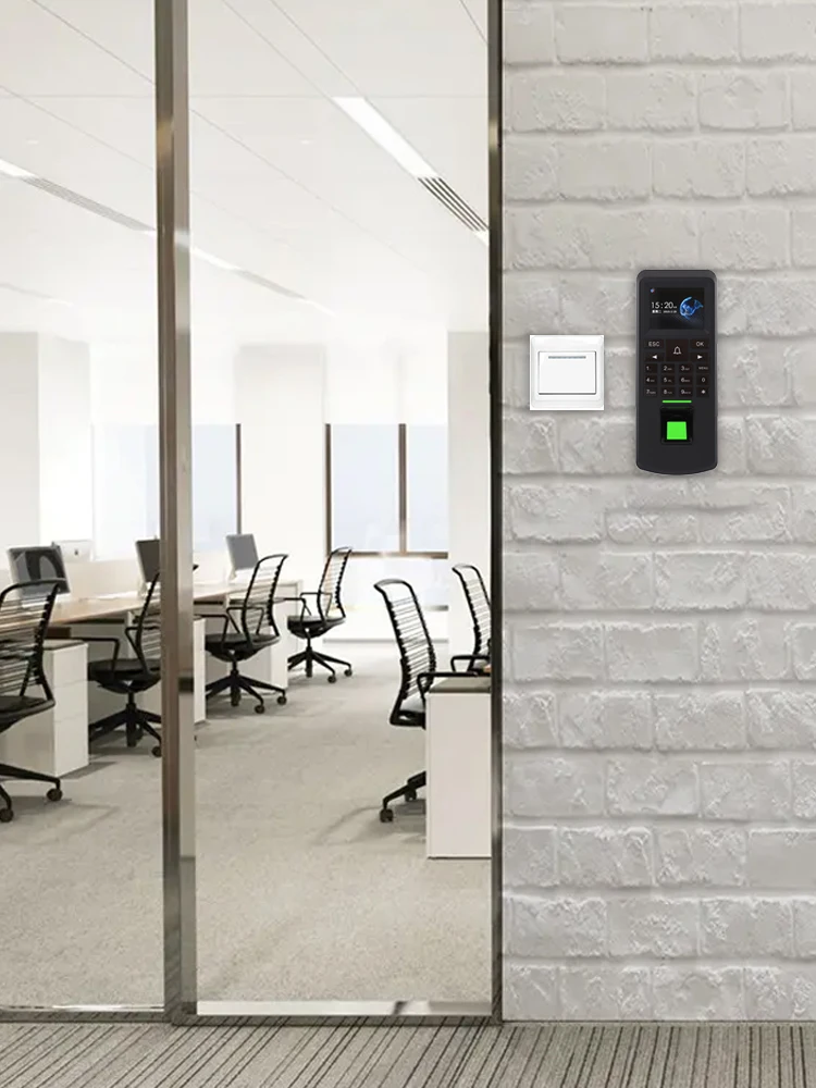 1.8 Inch Tcp Ip Wifi Rs485 Fingerprint Biometric Door Controller Access Control And Time Attendance Terminal System