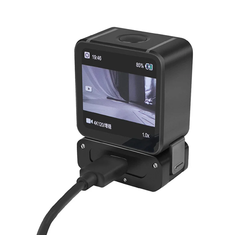액션 카메라용 마그네틱 충전 어댑터, 접이식 삼각대 마운트, 1/4 인치 인터페이스, 2 in 1