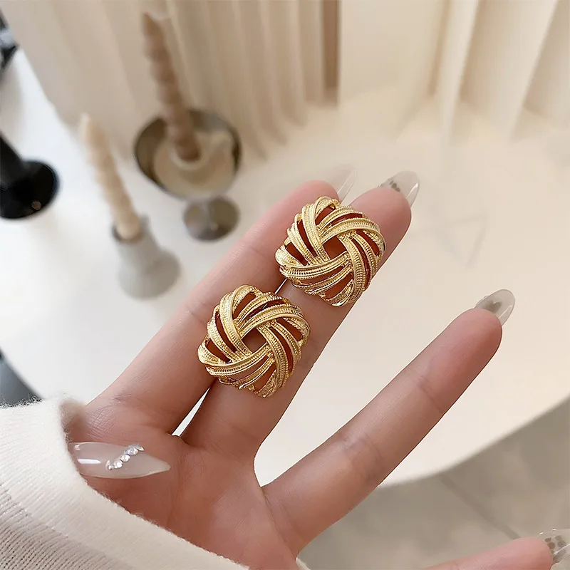 Metal Geometry Earrings No Hole Ear Clips Gold Color Stripe Clip Earring Without Piercing Minimalist Earrings Jewelry CEk730 ear clip earrings,clip earrings,ear clip