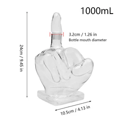 650ml High-Capacity Creative Decanter - Big Bird Design for Wine and Whisky Lovers (1000mL)