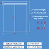 100Pcs Self Sealing Zip Lock Bags,Plastic Jewelry Storage Bags ,Food Storage Reclosable Poly Clear Packaging Bags 2