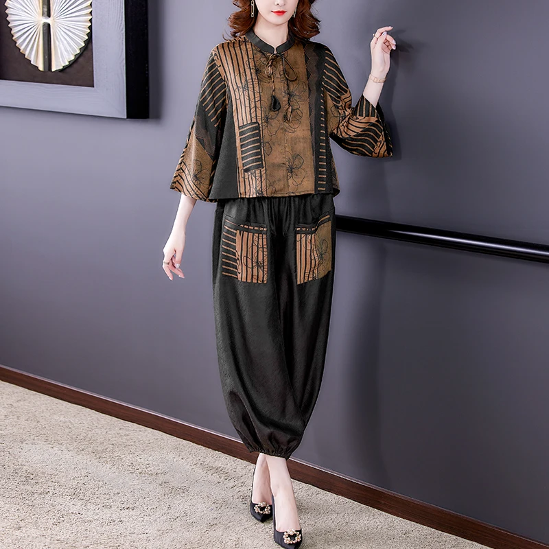 

Уличный стиль Лоскутные Повседневные спортивные летние женские Стильные укороченные брюки-султанки с буквенным принтом комплект из двух частей свободные брюки